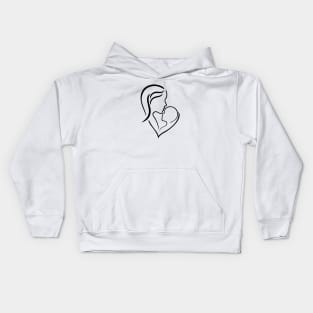 Mom and child Kids Hoodie